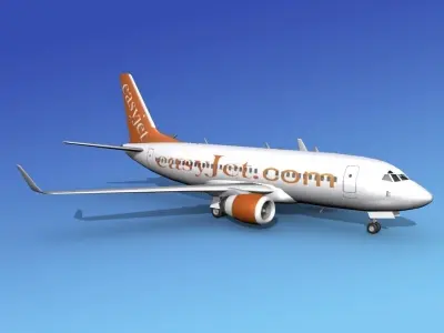 Boeing 737-700ER Easy Jet 3D model