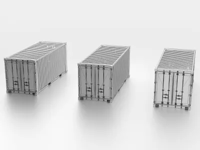 Refrigerated Container - Reefer 3D model