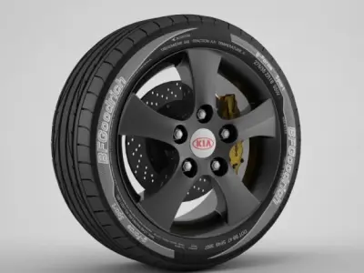 Wheel Kia 2 3D model