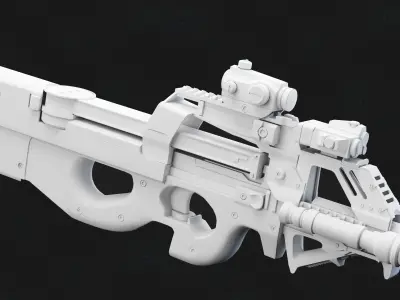 FN P90 Rifle 3D model