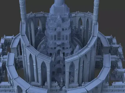 CHATEAU Fortress fantasy castle 3 3D model