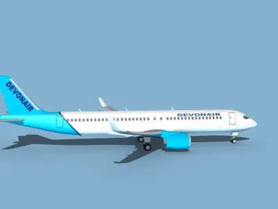 Airbus A220-300 Devon Air 3D model