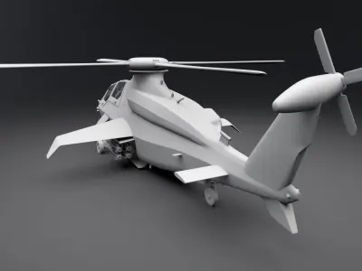 Bell 360 Invictus Scale model 3D print model