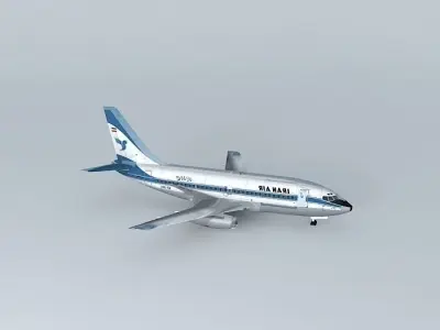 Iran Air Boeing 737 200 Free 3D model