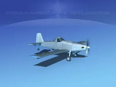 Air Tractor AT-802 Bare Metal 3D model