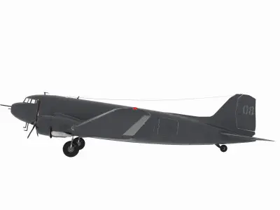 Aircraft04 airplane flying 3D model