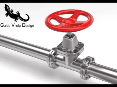 Hydraulic valve 3D model