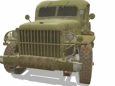 Dodge WC54 Low-poly 3D model