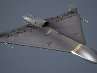 Shahed-238 - Geran -3 Low-poly 3D model