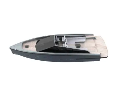 58 Wally Power Yacht 3D model 3D model