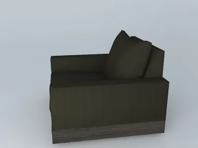 Side block sofa 3D model