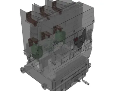 Circuit breaker Schneider Electric Evolis 145 Free 3D model