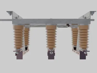 Medium voltage disconnecting switch RM-20 Free 3D model