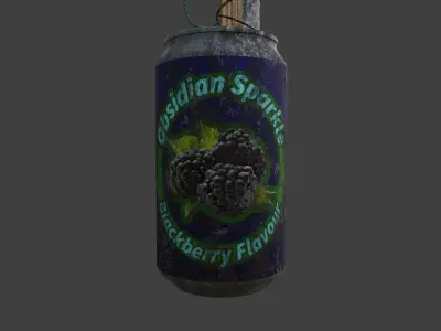 Soda can grenade Free low-poly 3D model