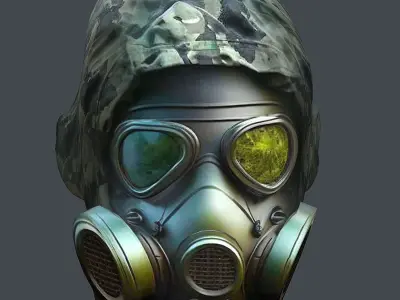 Helmet 3d model military combat Military Low-poly Low-poly 3D model 97