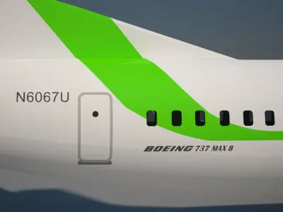 Mauritania airlines 737 max 8 3D model