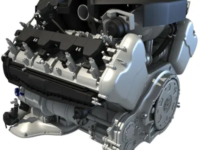 Audi Engine 3D model