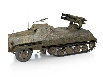 SDKFZ 4 - Panzerwerfer 42 - 7PD 3D model