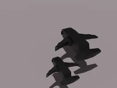 Fish model pair of shoes 3D model