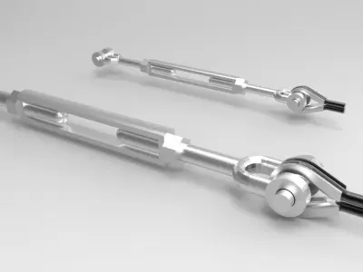 Crosby turnbuckles Free 3D model