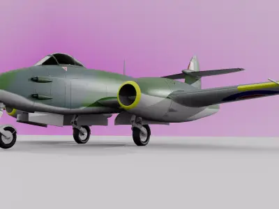 Gloster Meteor 3D model