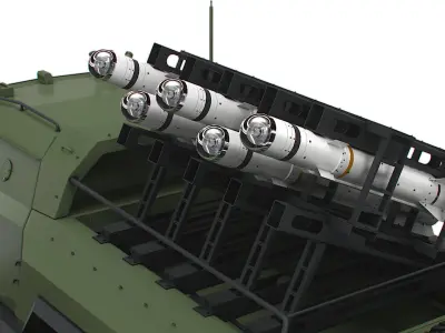 Generic MRAP Tkhir SLS Brimstone 2022 3D model