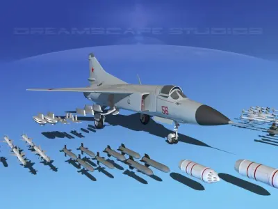Mig 23 Flogger B V03 USSR 3D model