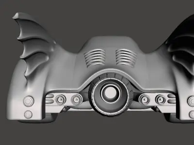 Batmobile 3d model for 3d printing  3D print model