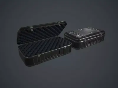 Military Weapon Case PBR Game Ready Low-poly 3D model