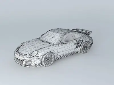 Porsche 911 GT2 Type 997 2009 Free 3D model