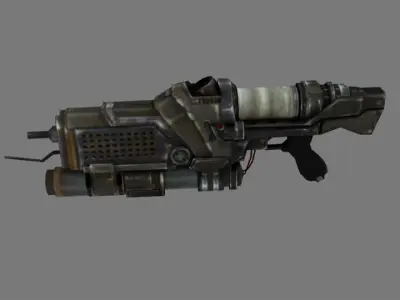 Assault Grenade launcher rifle 3D Model Low-poly 3D model