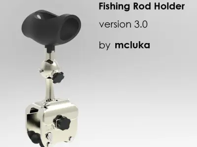 Fishing Rod Holder version 30 Free 3D model