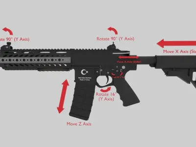 MPT-55 Assault Rifle 3D model