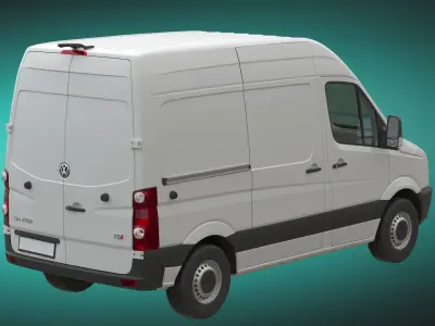 VW Crafter 2011 PanelVan L1H2 3D model