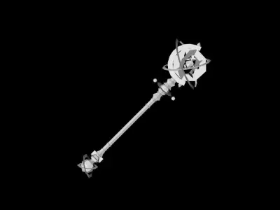 Time Scepter Low-poly 3D model
