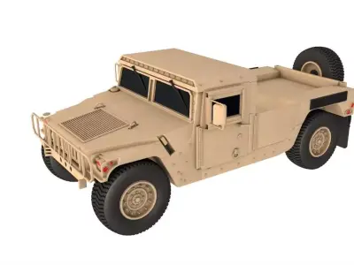HMMWV M998 Desert 3D model