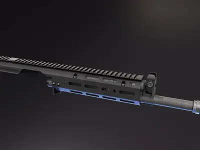 SAG AK MK3 Chassis Low-poly 3D model