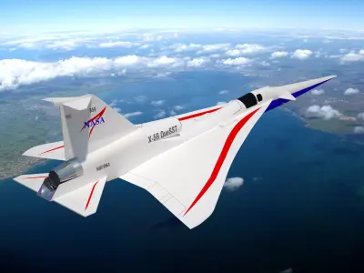 NASAs X - 59 Supersonic Aircraft 3D model