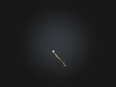 Makeshift Spear Low-poly 3D model