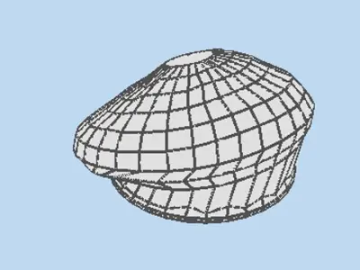 Hat - Beret 3D model