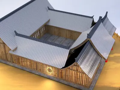 Chinese ancient  house   3D model