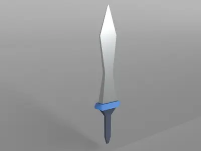 Lowpoly Sword 004 Low-poly 3D model