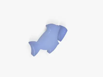 Fish 3D vector - Poisson vectoriel en 3D Free low-poly 3D model