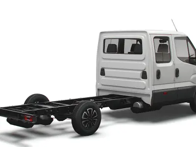 Iveco Daily Crew Cab L4 Chassis 2022 3D model