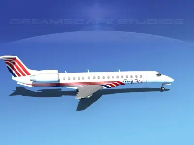 Embraer ERJ-145 First Air 3D model