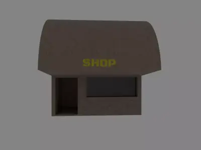 Small shop Free low-poly 3D model