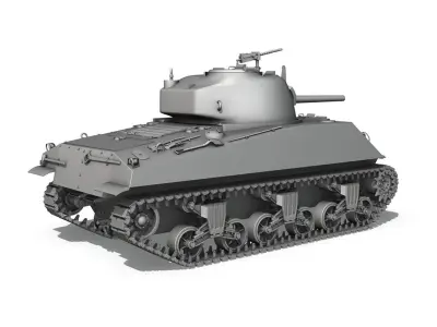 M4A2 Sherman - Medium Tank 3D model