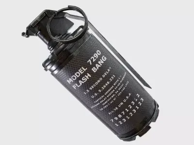 7290 flashbang grenade Low-poly 3D model