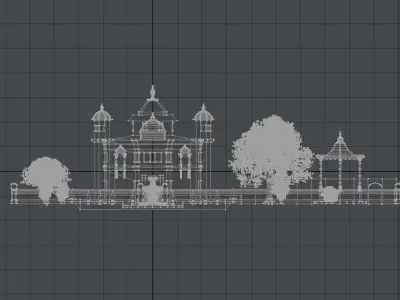 Palace with Grounds 3D model