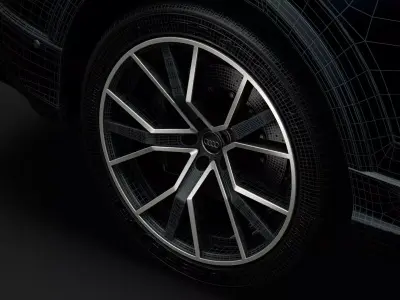 Audi SQ8 TDI 2020 wheel 3D model